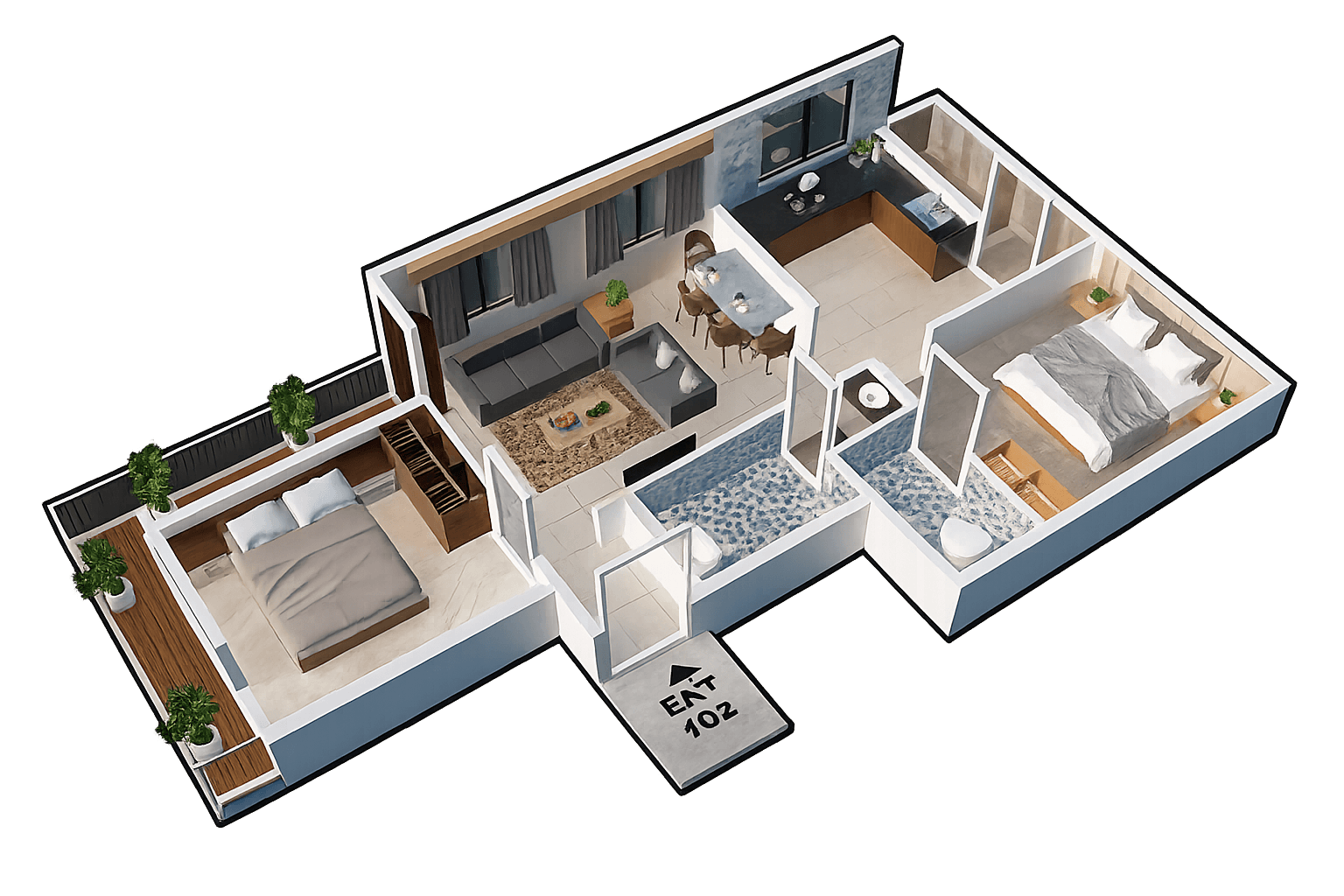 2 BHK Apartment